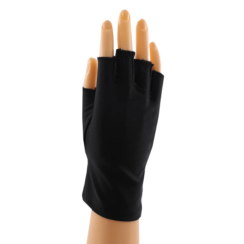 Thin Sunscreen Summer Women Drive Cycling Breathable Elasticity Spandex Half-Finger Gloves Solid Simple Style Quick Dry Soft