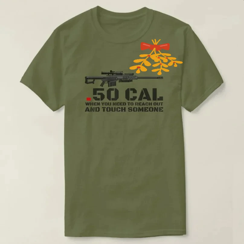 .50 Cal Gun Love 2nd Amendment Adult Pro Gun T-Shirt 100% Cotton O-Neck Summer Short Sleeve Casual Mens T-shirt Size S-3XL