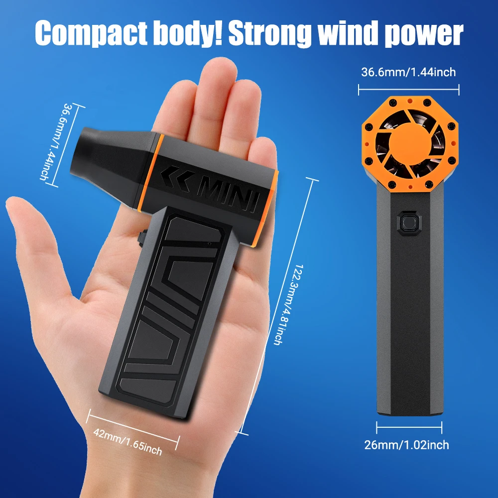 NEW Mini Turbo Jet Fan 110000RPM Wireless Super Power Air Blower Strong Wind Rechargeable Electric Air Duster For Car Cleaning