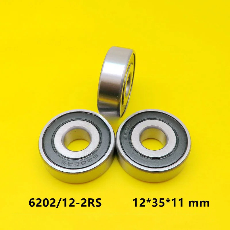 6202/12-2RS Radial Ball Bearing 12x35x11mm Double Sealed Bearing Steel for Motorcycle Racing Electric Transmission