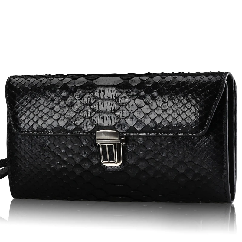 

keximayuan New arrival Import Python skin Handbag male Hand bag Men clutch bag men snake skin bag male