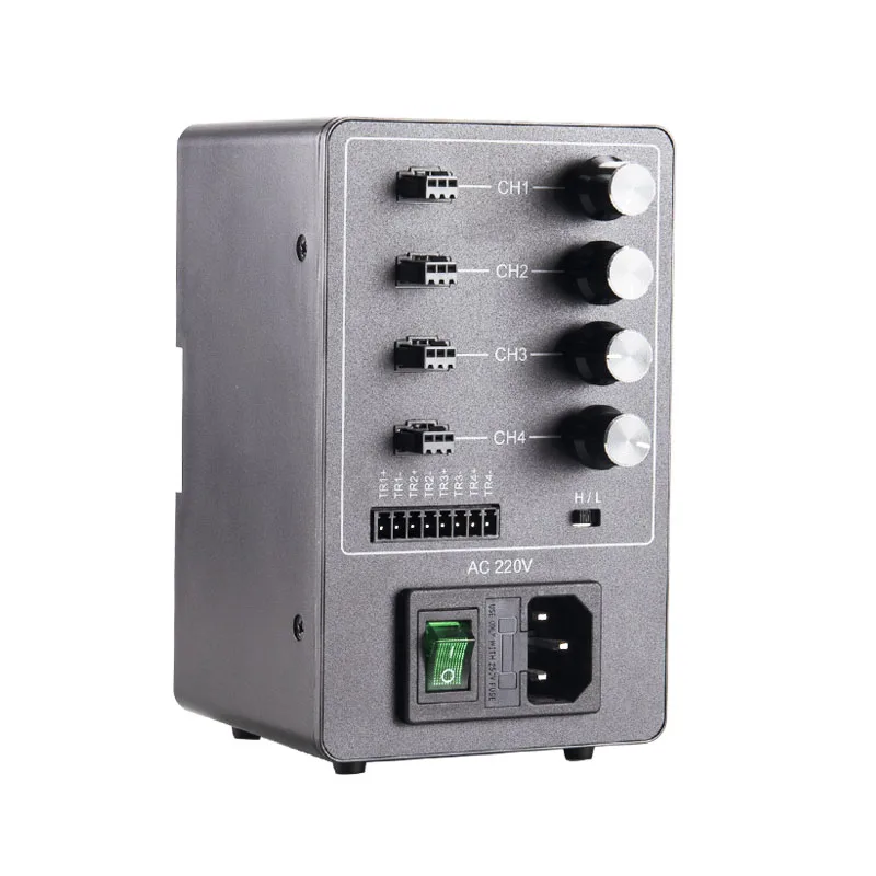 MA01 Analog Controller, ABS housing knob adjustment, 2/4-channel, with external trigger, output voltage 24V, dimmer