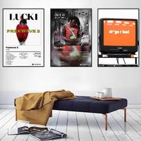 Rapper LUCKI DRGS R BAD Poster HD Art Sticky Wall Waterproof Home Living Room Bar Decoration