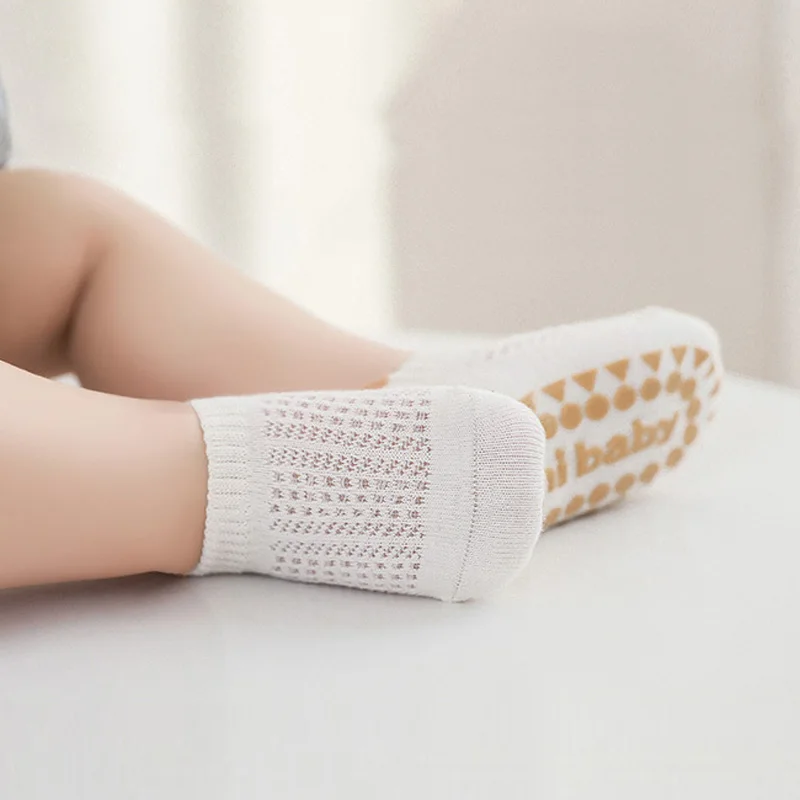 6 Paar rutschfeste Bodensocken aus Baumwolle für Babys, Jungen und Mädchen, Sommer, für Kleinkinder, Kinder, Indoor-Aktivitäten, lernen zu laufen – Detail 7