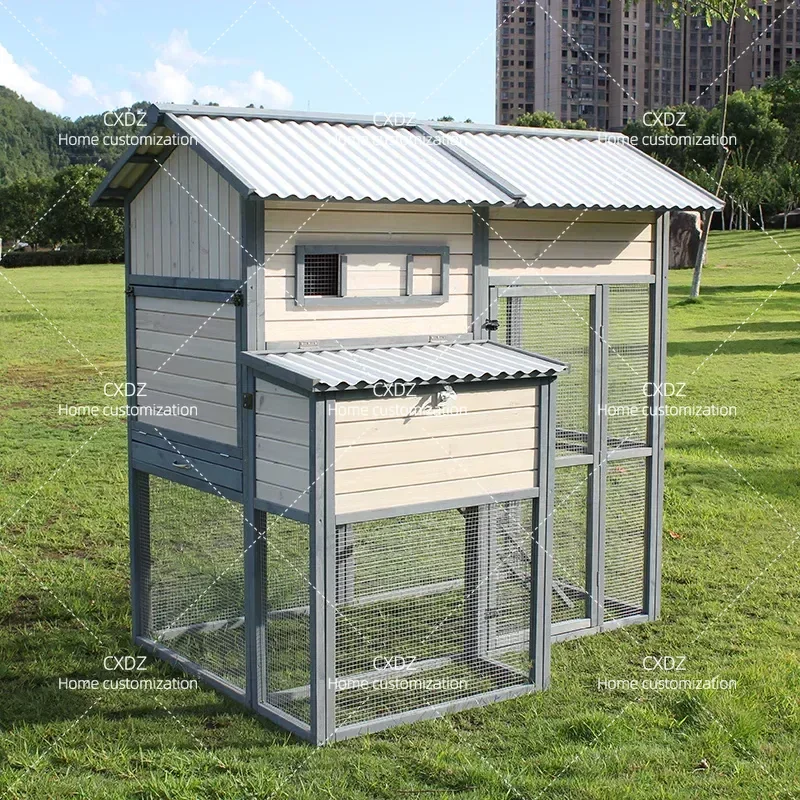 Large Outdoor Solid Wood Chicken Coop Rabbit Cage Pigeon House Cat Kennel Bird Cage Extra Large Wooden Pet Hutch for Backyard