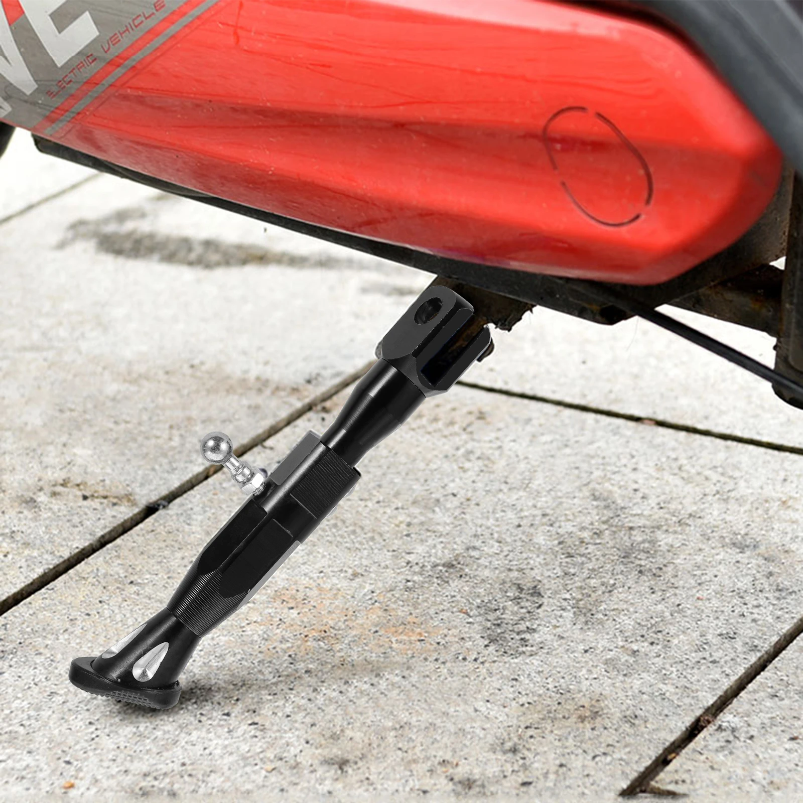 

Adjustable Motorcycle Kickst Black Tripod Holder St Bracket Feet Rack Motorbike Pedal Support Aluminum Alloy Wear Resistant