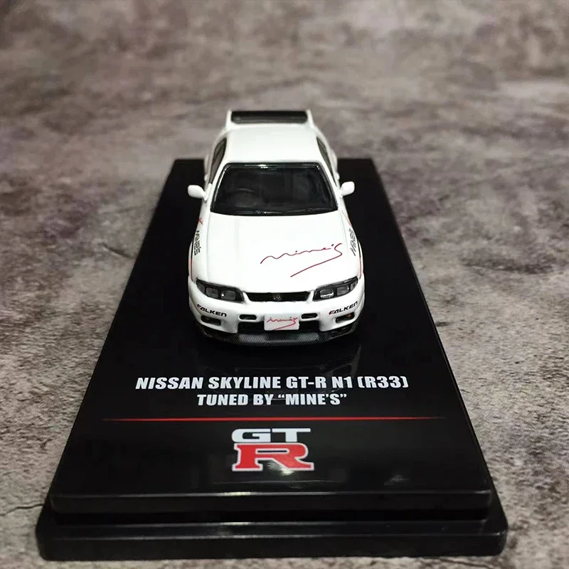 Inno 1:64 Modell auto Skyline GT-R n1 (r33) Legierung Druckguss Fahrzeug-weiß