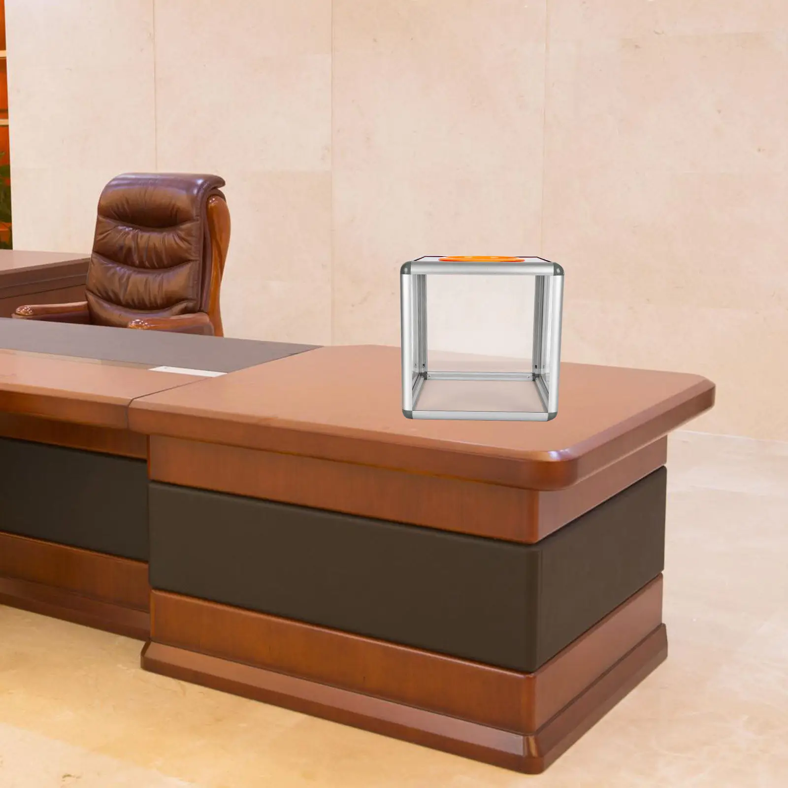 

1Pcs Transparent Raffle Box Lockable Fundraising Donation Paper Draw Box Charity Votes Collection Storage Container
