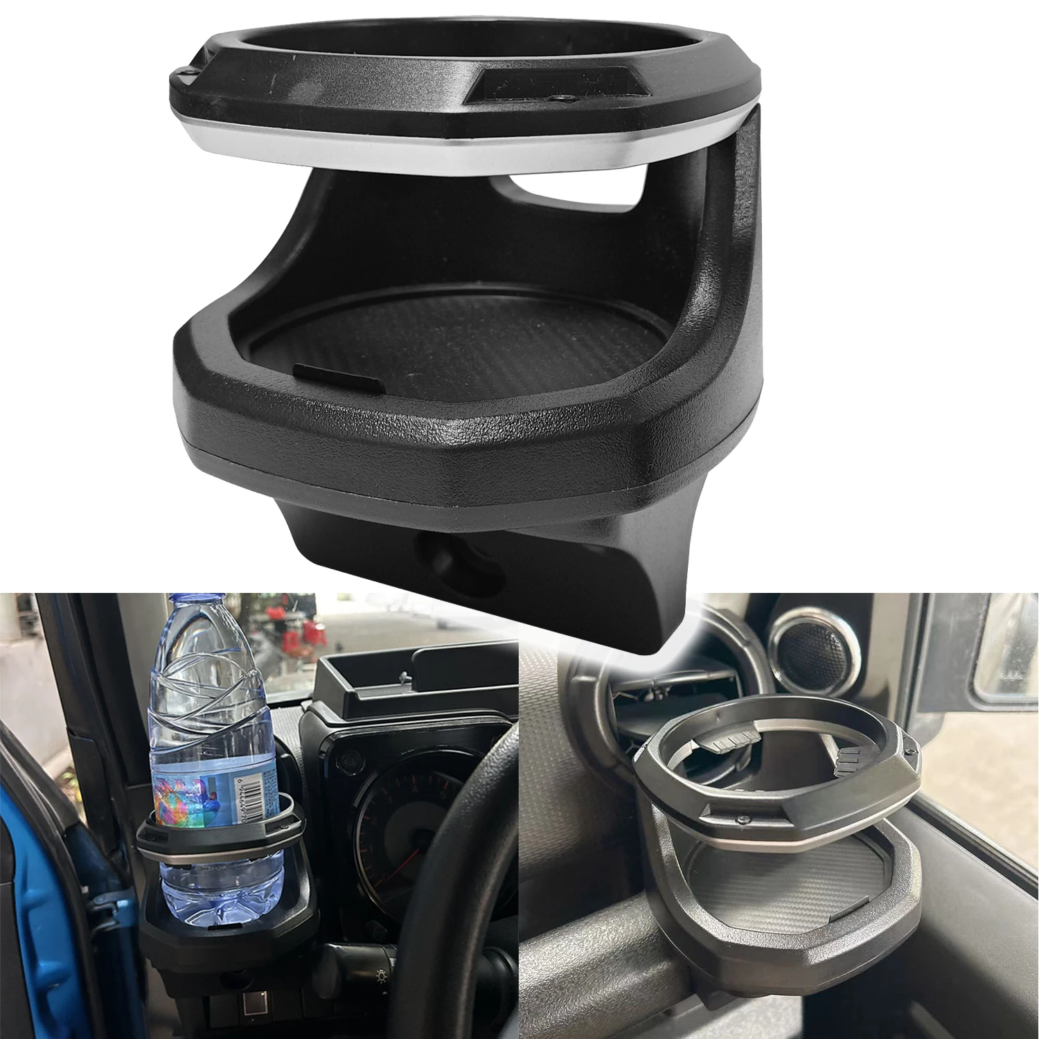 

Car Water Cup Holder Mount Bracket Drink Bottle Stand Support For Suzuki Jimny 2019-2023 JB64 JB74