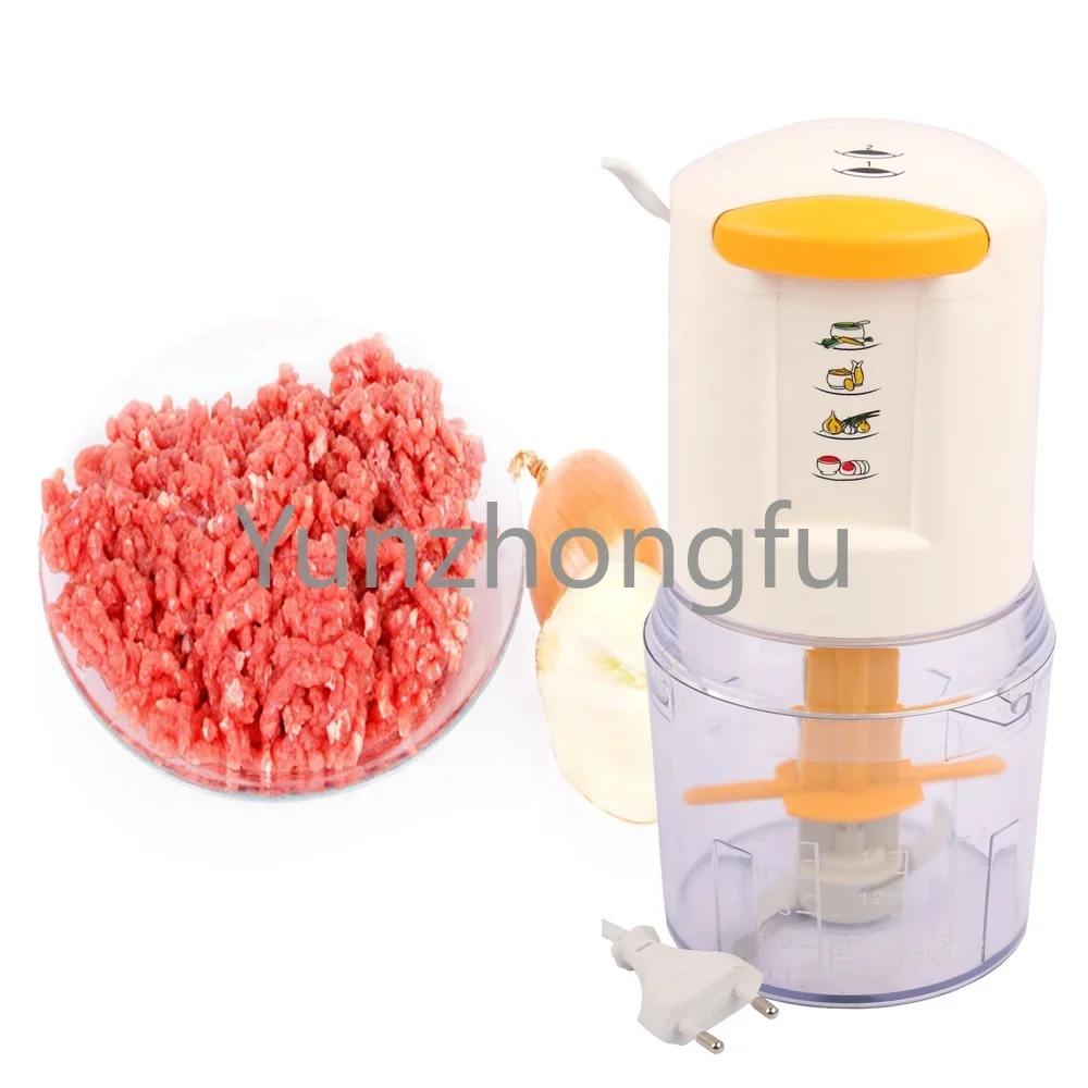 500ML electric food processor mini portable mixer meat vegetable chopper 304 Stainless steel single blade