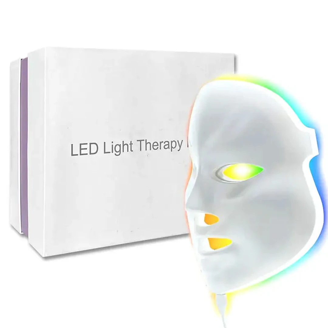 Máscara de belleza de fotones Led, instrumento de reparación, rejuvenecimiento de la piel dañada, elimina las líneas finas, cuidado de la cara y el