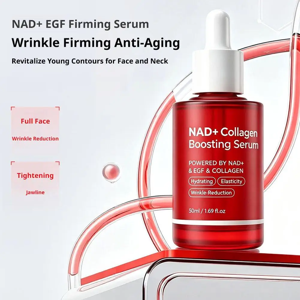 NAD+ EGF Straffendes Serum Strahlkraft-Verstärker Tiefenhydratation Hautreparatur Anti-Falten Tägliches Gesichts-Essenz-Serum 30ml – Detail 9