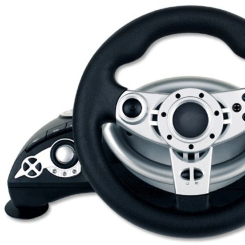 

PS3/PS2/PC PC, Compatible with Vibrating Game Console Steering Wheel