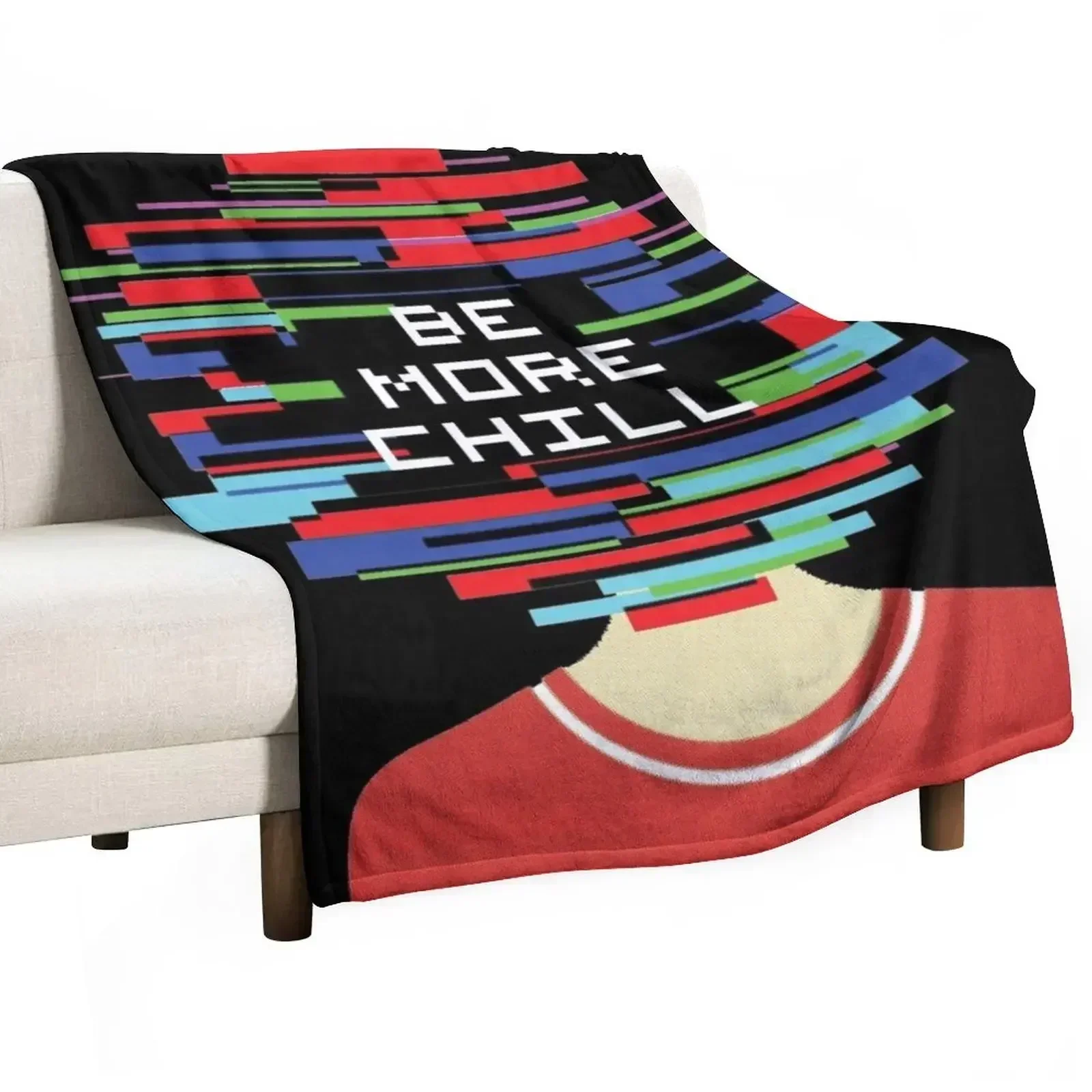 

Be More Chill- Official Recording Throw Blanket Cute Plaid anime Luxury Blankets