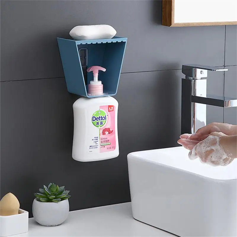 Bathroom Shower Storage Rack Strong Adsorption Space Saving Household Bathroom Storage Bathroom Shelf Wall-mounted Labor-saving