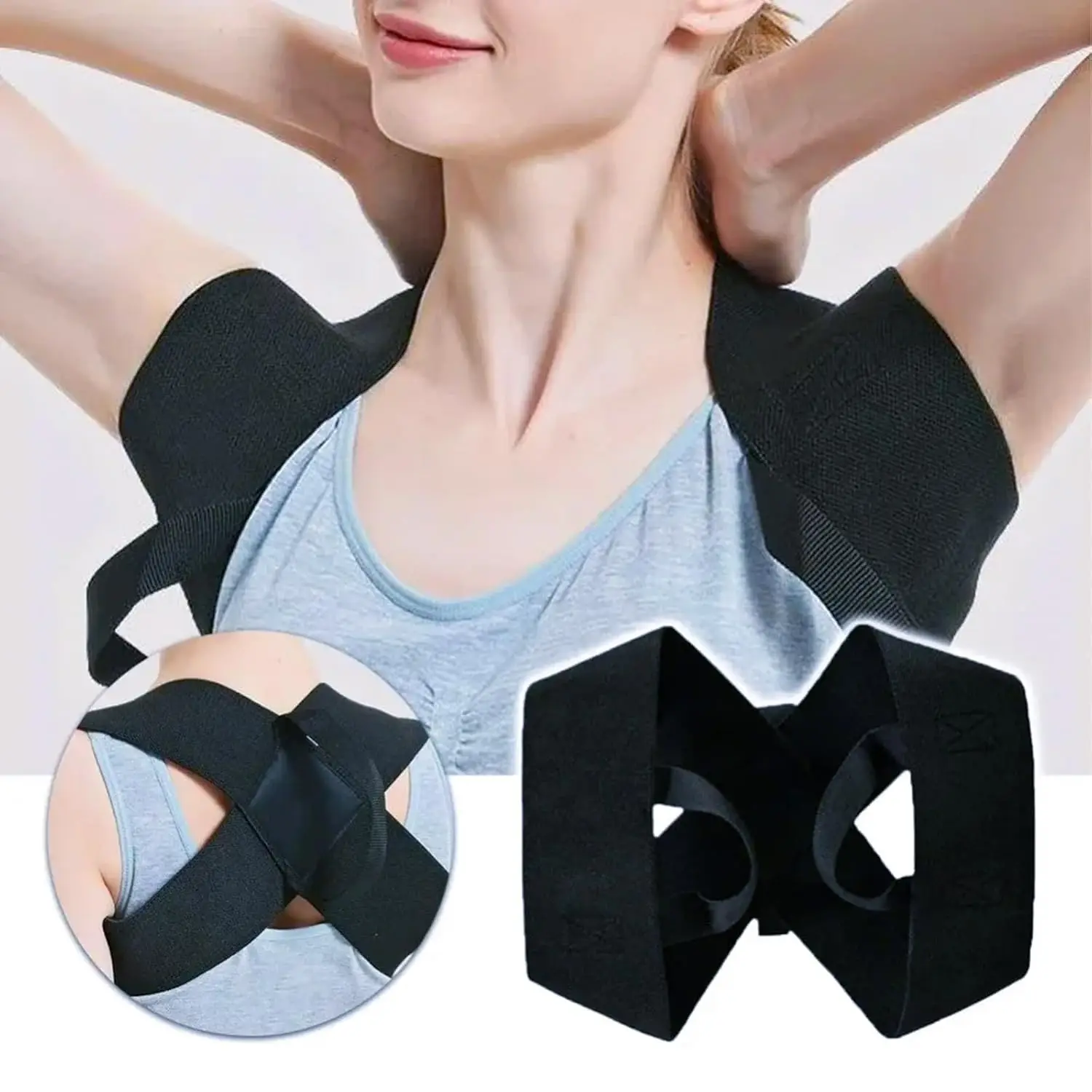 Back Posture Corrector   Clavicle Spine Back Belt Adjustable Unisex Upper Back Shoulder Lumbar Posture Correction Body Shaping