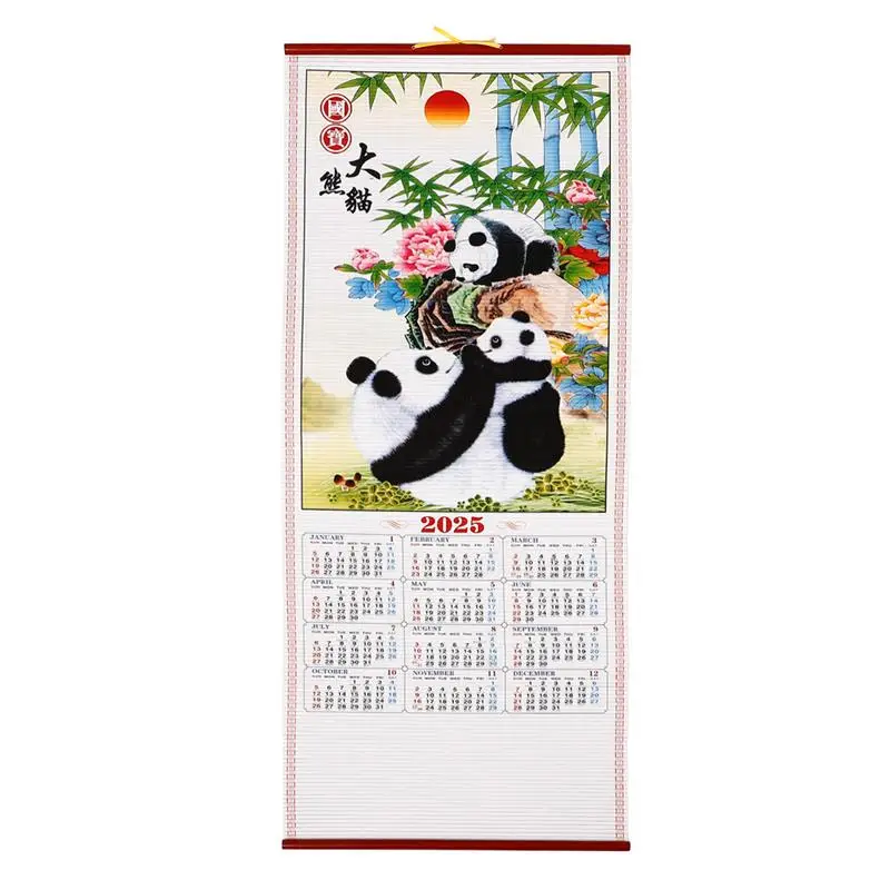 Chinese Wall Monthly Calendar 2025 Snake Year Hanging Practical Calendar Planner Hanging Wall Calendar For Home Office