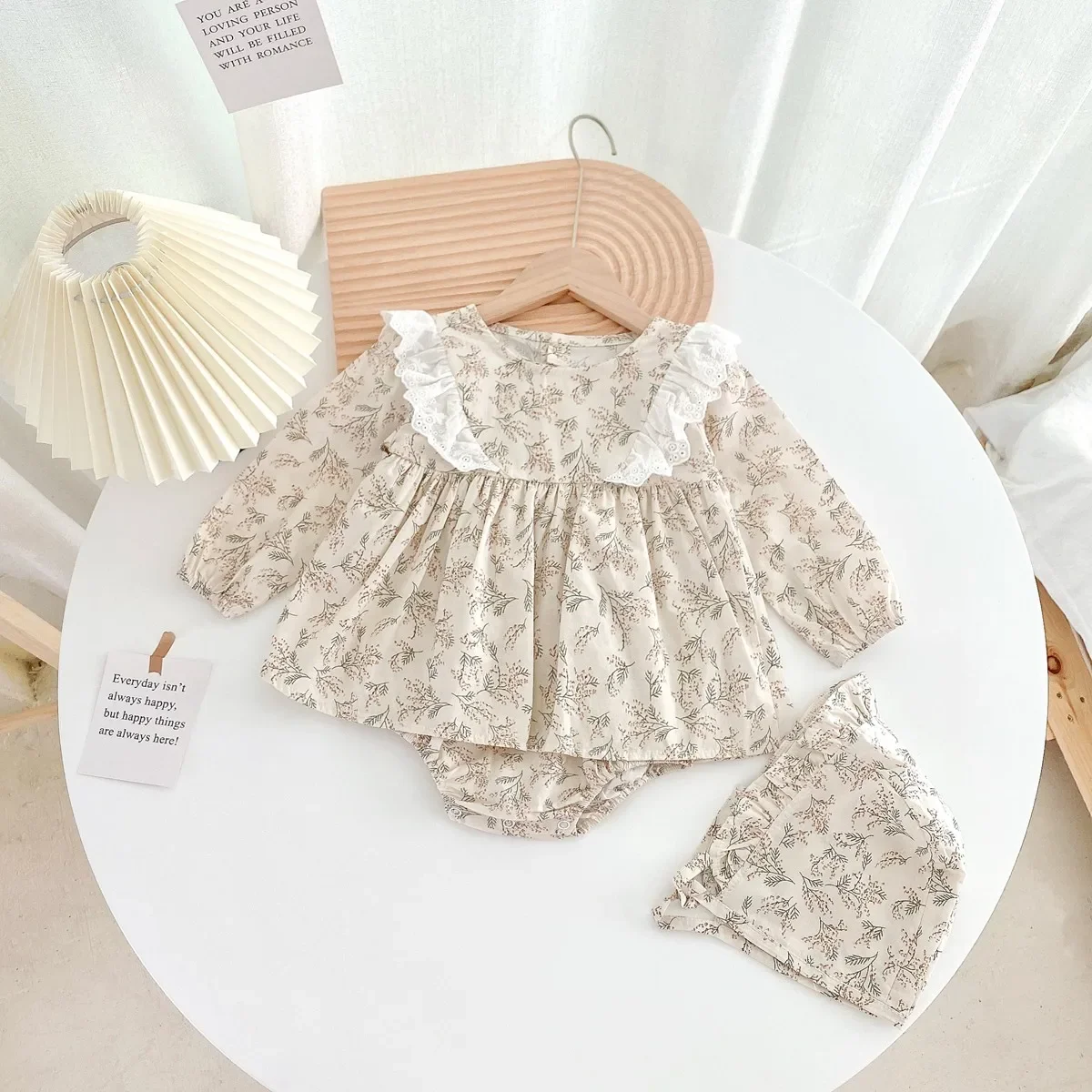 Herbst Baby Mädchen Bodys Prinzessin Kleinkind Kleidung Onesies Spitze Niedlich Langarm – Detail 3