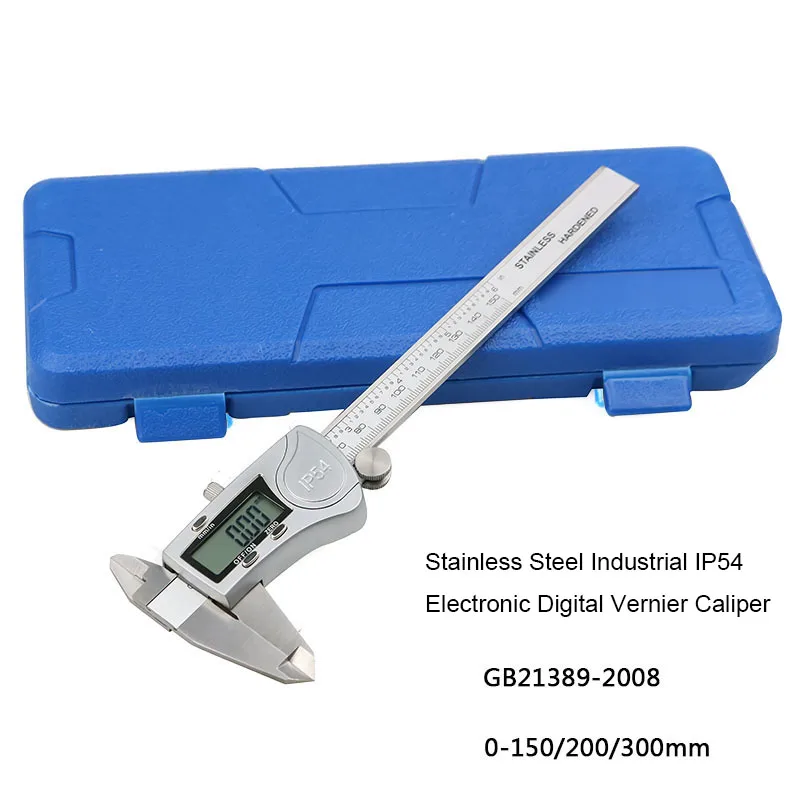 12 inch roestvrij staal industriële IP54 digitale schuifmaat elektronische schuifmaat 300 mm hoge precisie diktemeter