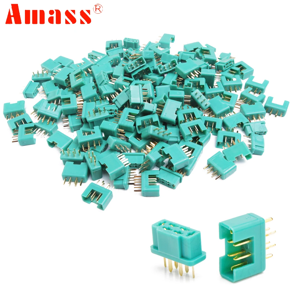 

Amass MPX Male Female 6-pin Plug Connector Gold Plating For RC Model Part Airplane Plane Drone Toys DIY Parts