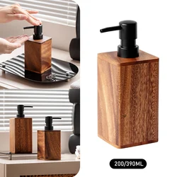 200/390ML Retro Solid Wood Pressed Bottle Of Walnut Wood Handwashing Bottle Shampoo Shower Gel Packaging Bottle Tools