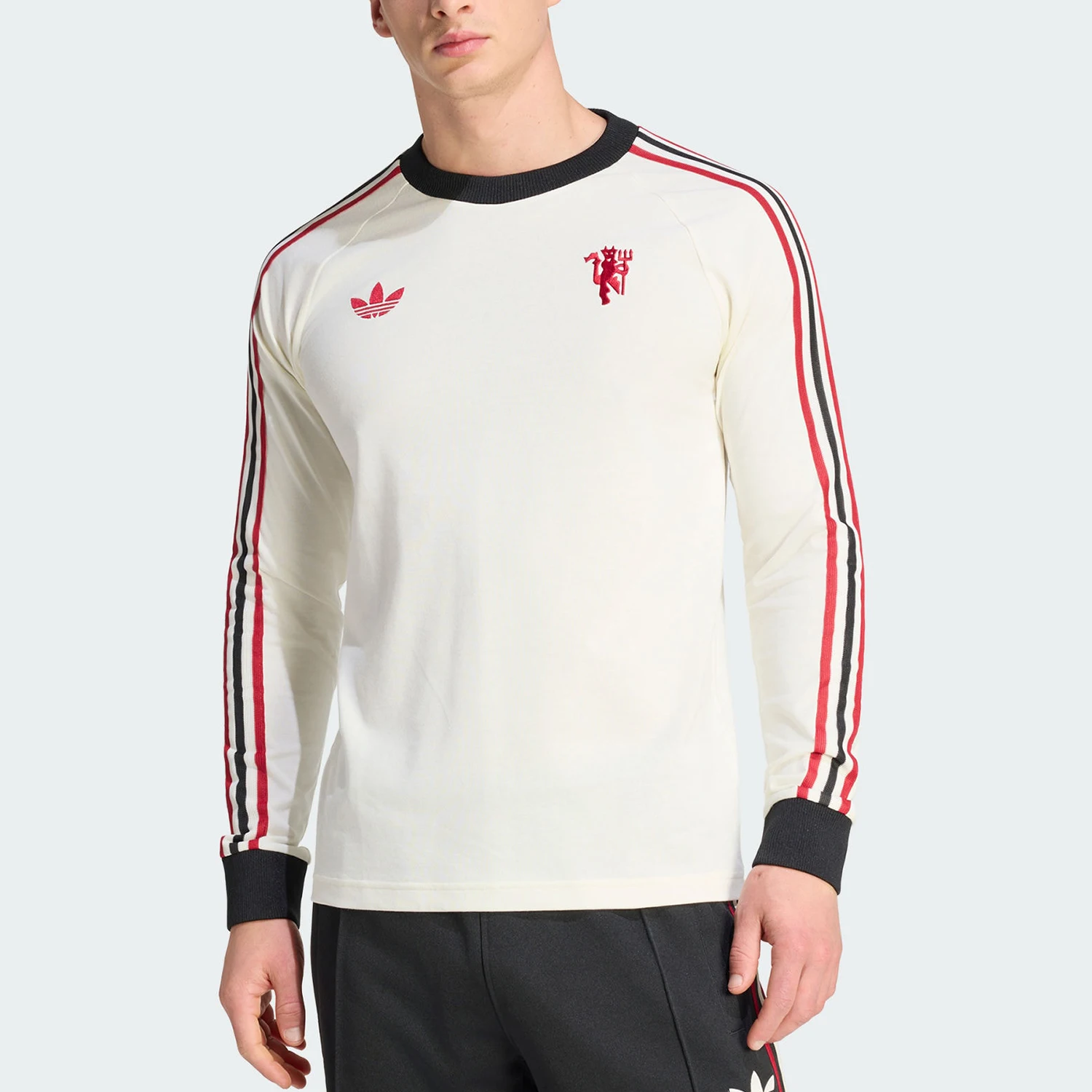 

Adidas Authentic Three Leaves Men's Football Fashion Training Long Sleeve T-Shirt JZ2235