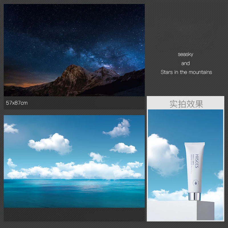 Size Lớn 57X87CM 3D In Lòng Bàn Tay Bóng Nắng Cửa Sổ Nước Mặt Hai Tường Trắng Nền Cho Camera ảnh Phòng Thu