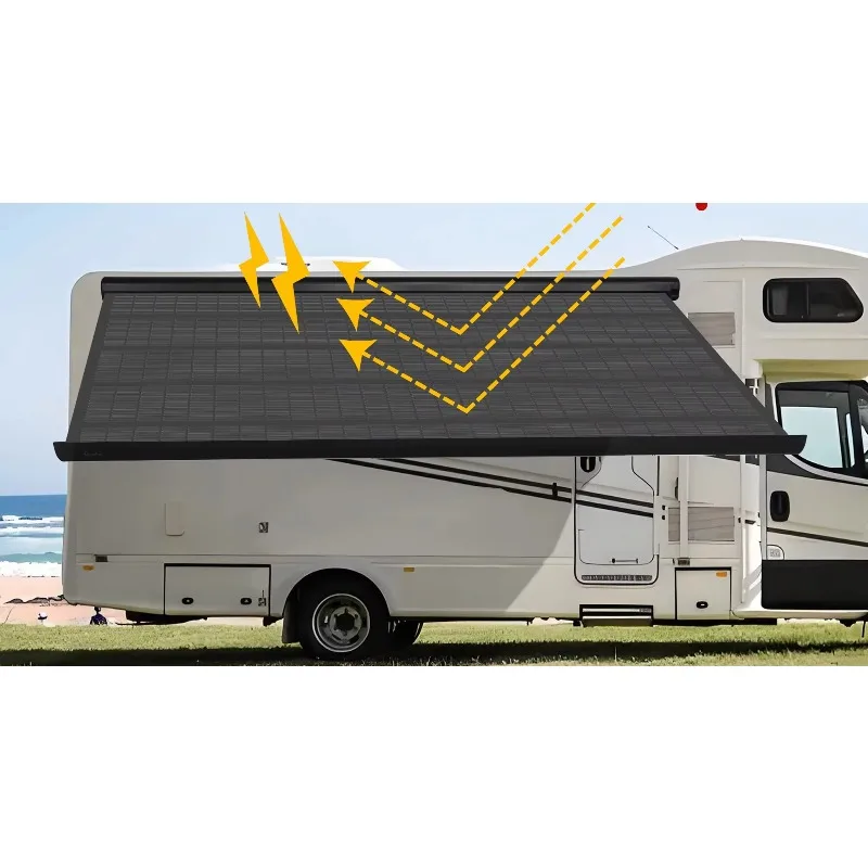 530W CIGS Flexible Solar Panel, 360° Rollable Waterproof Design, High Power Module for RV Vehicle Outdoor Energy Supply