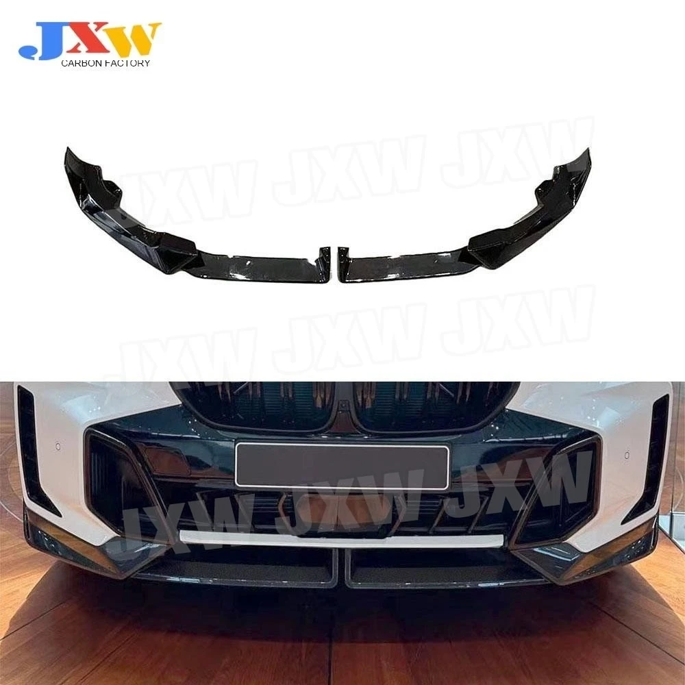 

Для BMW X6 G06 LCI Sport 2023+ передний бампер, спойлер на подбородок, автомобильный Стайлинг, комплекты кузова, аксессуары, глянцевый черный бампер, украшение