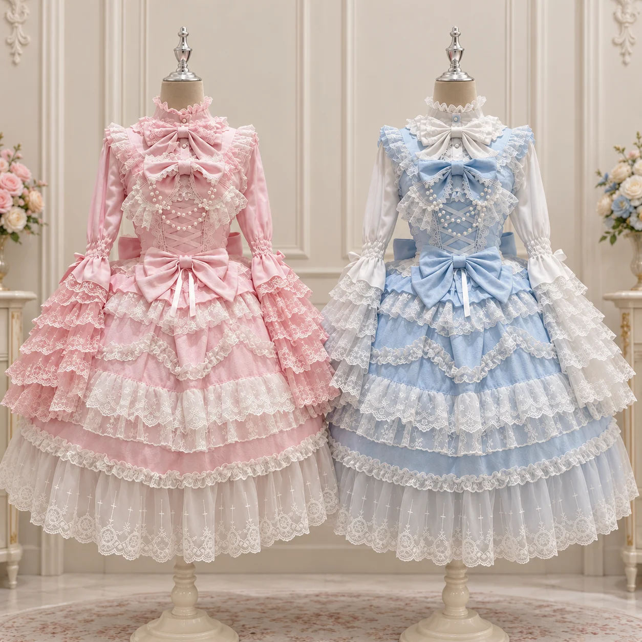 Geburtstagskleid im japanischen Kawaii-Lolita-Stil für Damen, Party, Vintage, süß, mit Spitze und Schleife, Geburtstagskuchen-Kleider, Harajuku Y2k Bandage-Kleid