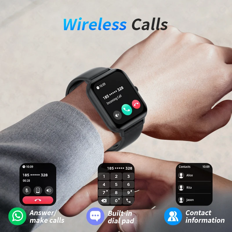 LIGE 2025 New GPS Tracker Smart Watch 1.83" HD Screen 100+ Sports Bluetooth Call Waterproof Sports Health Smartwatch Men Women image 2