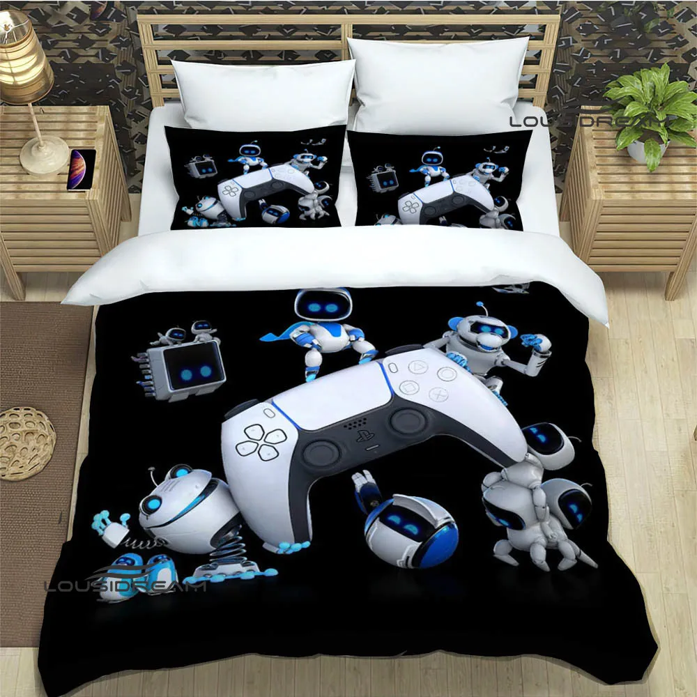 3D game ASTRO BOT Cartoon Bedding Sets exquisite bed supplies set duvet cover bed comforter set bedding set luxury Birthday Gift