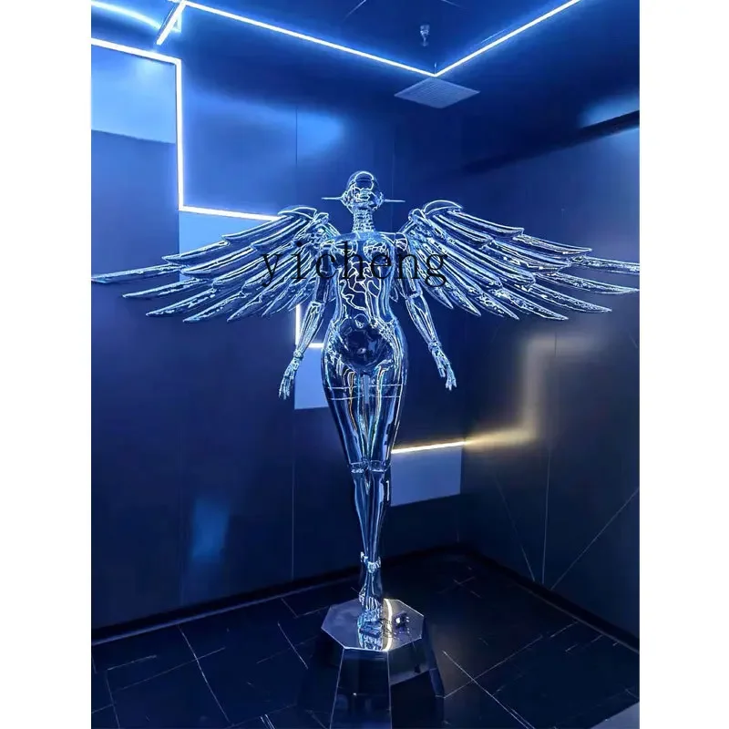 w28  Kongshanji Muse Machinery Ji Robot Sculpture Ornament KTV Store Technology Sense Luminous Ornament