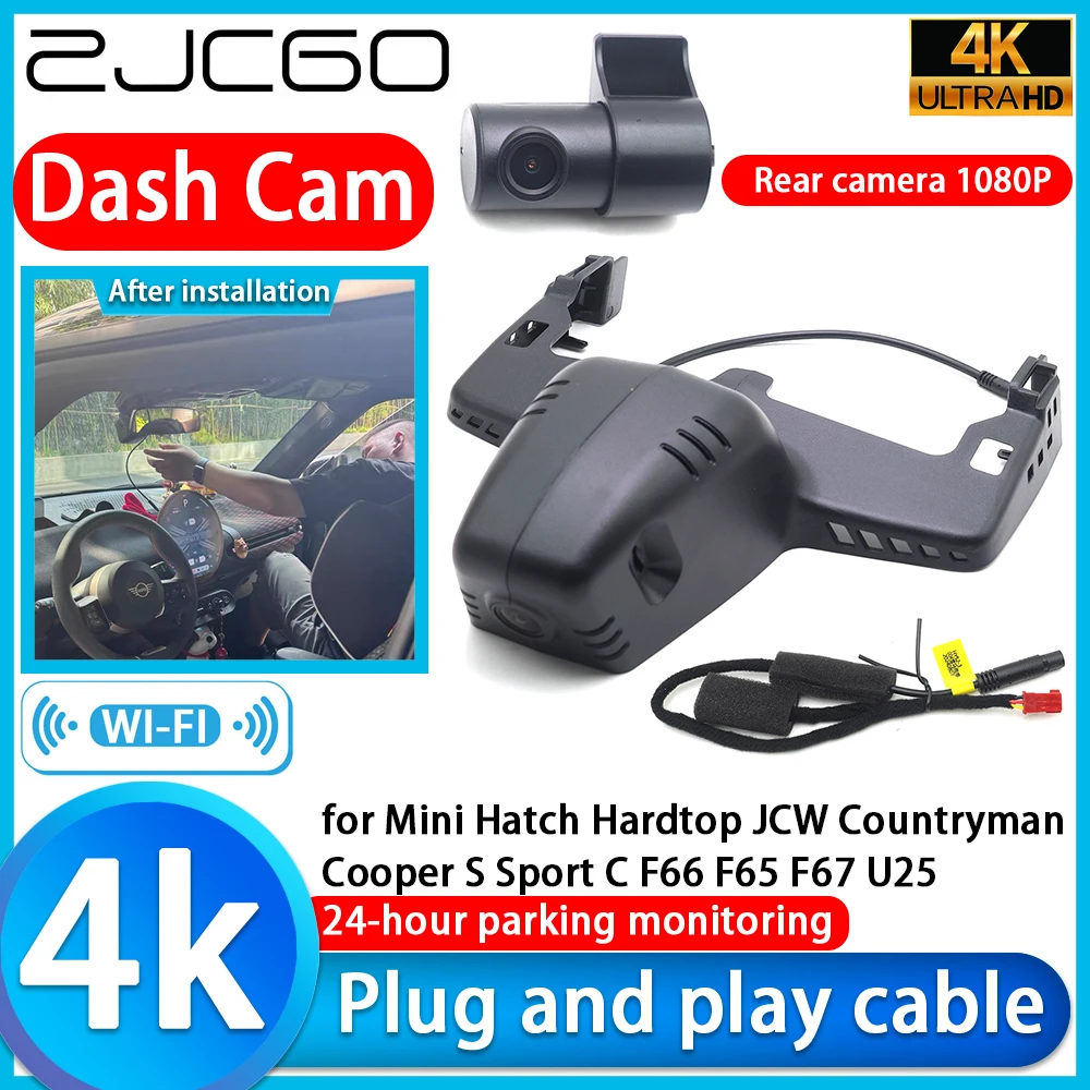 

for Mini Hatch Hardtop JCW Countryman Cooper S Sport C F66 F65 F67 U25 4K DVR Dash Cam Camera Sony Lens Video Recorder Recording