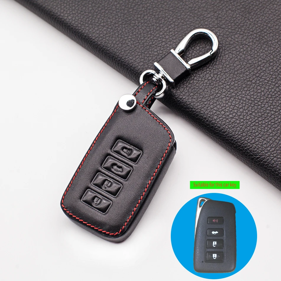 Carrying Leather Car Key Cover Case For Lexus NX GS RX IS ES GX LX RC 200 250 350 LS 450H 300H Key Case Keychain Accessories