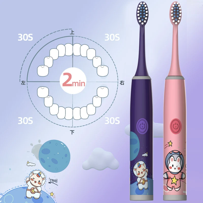 Children\'s ElectricToothbrushFor Both Men And Women, Suitable For Children Aged 3-15 Years Old. Soft Bristled Brush. Electric