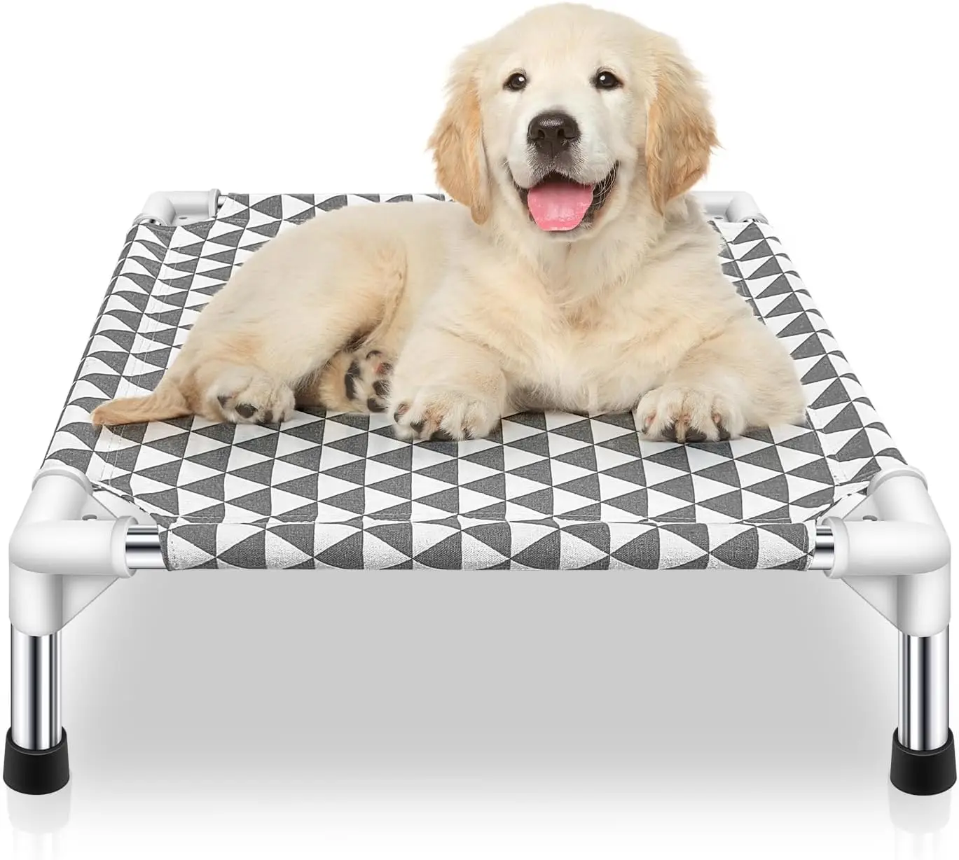 

Elevated Outdoor Dog Bed Updated Raised Pet Cot Cooling Puppy Bed Lifted Dog Bed For Small Pets|Indoor Detachable Raised Dog