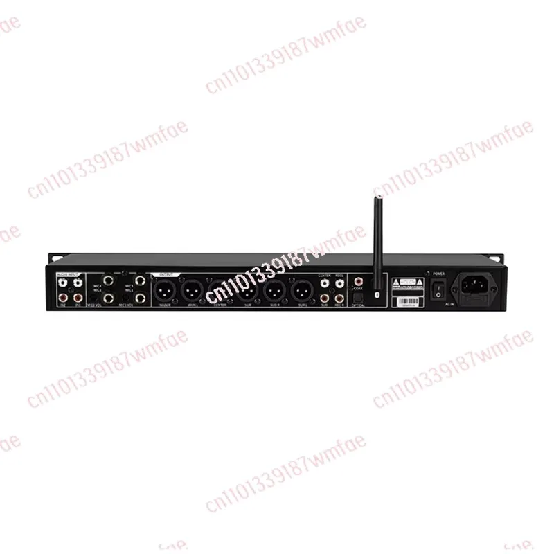 KP-100 Two Professional Audio Preprocessor 8CH Mixer with Bluetooth/USB/Optical WiFi Control Reverb Effect for Karaoke