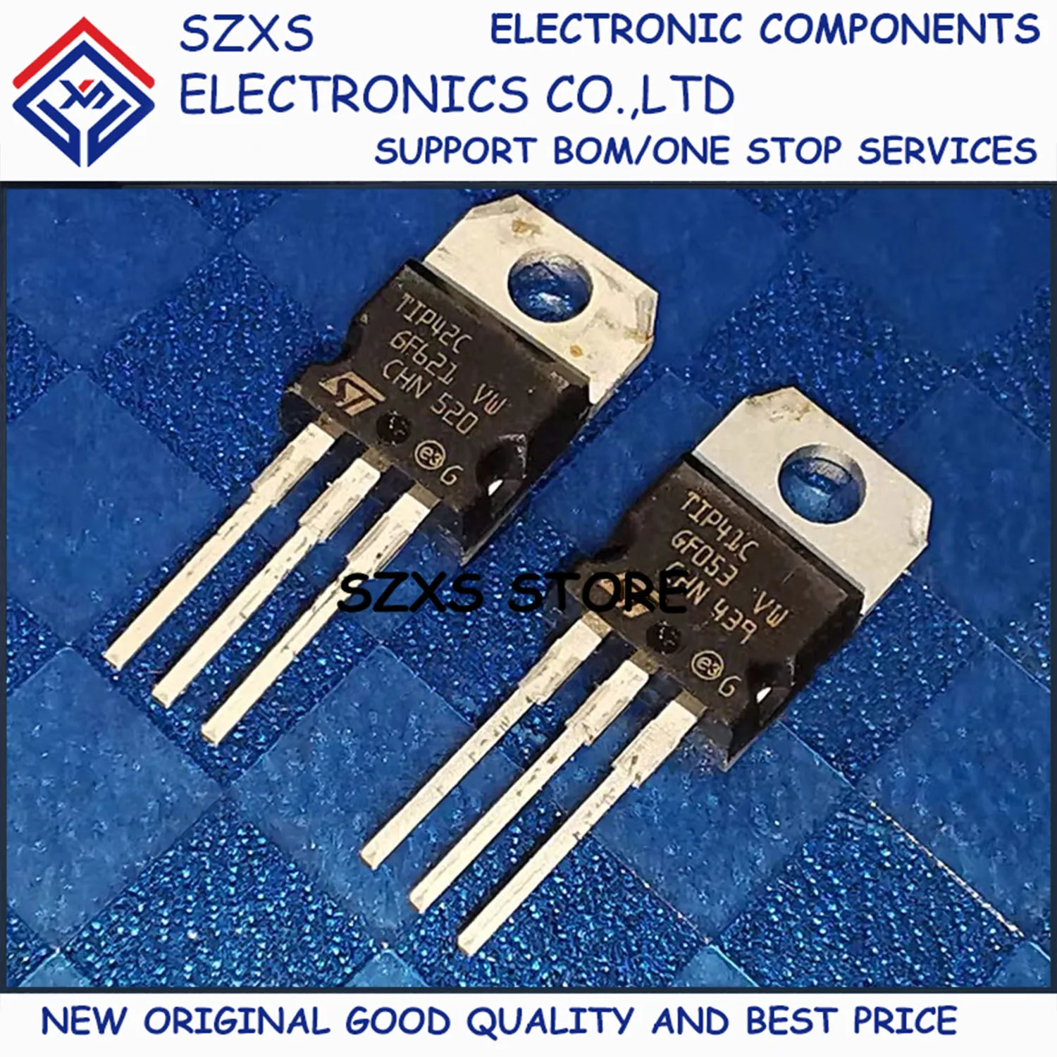

New Original 10Pcs TIP41C TIP42C TO-220 Darlington Transistor In Stock Electronic Components Good Quality