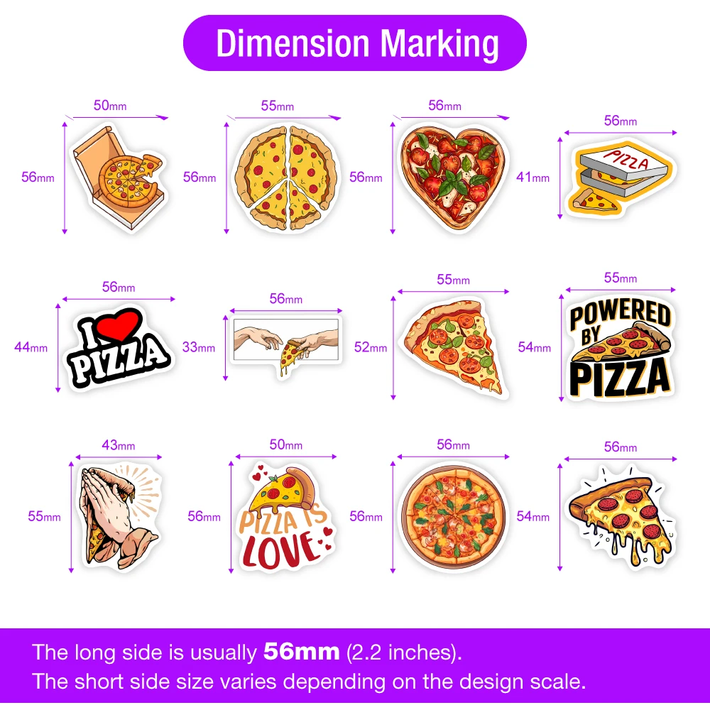 10/30/60Pcs Cute Pizza Toy Sti - Kids Toys Laptop 评论和价格