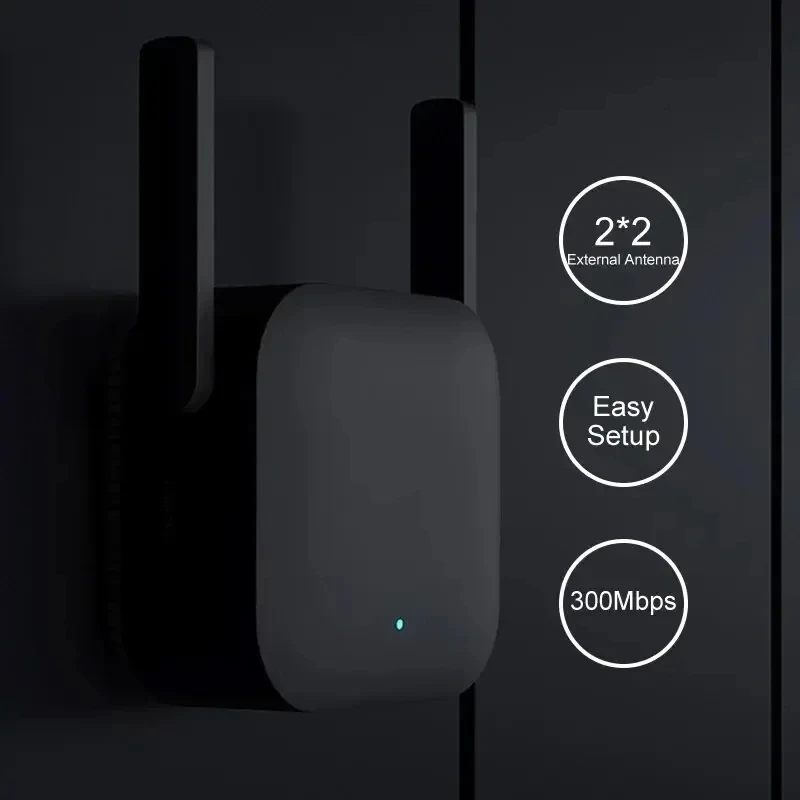 Original Wifi Amplifier Pro 300M 2.4G Repeater Network Expander Range Extender Roteader Wireless Wi-Fi Router For Xiaomi