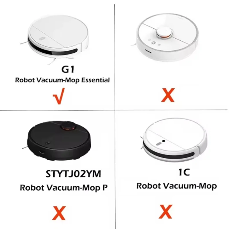 BAAM-Xiaomi Mijia G1 MJSTG1 사이드 브러시 Hepa 필터 진공 청소기 키트 용 Mi 로봇 진공 용 필수 교체 부품