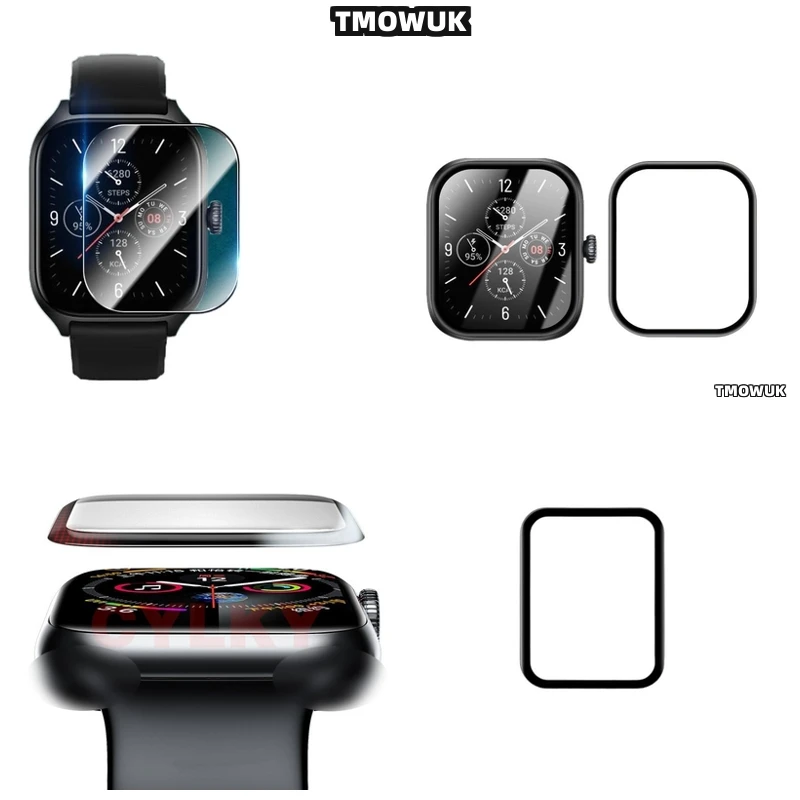 

3D Curved Full - Cover Soft Flexible Protective Film For Amazfit BIP 3 5 6 U Pro Active Unity GTS 2E 2 3 4 MINI's Screen - Smudg