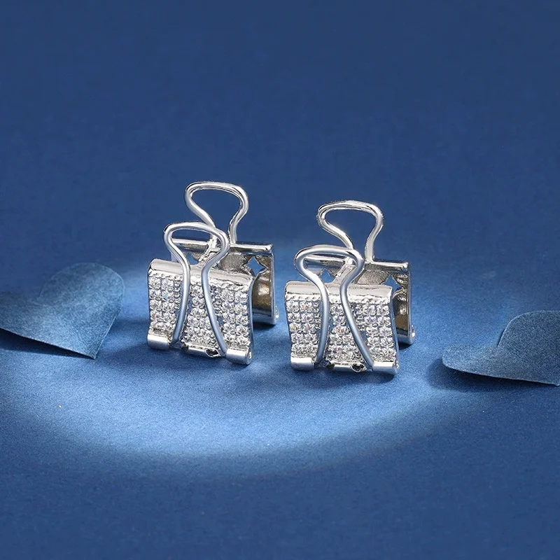 Uini Tail hot selling new 925 sterling silver fashionable creative folder ear buckle temperament versatile high quality  ED001