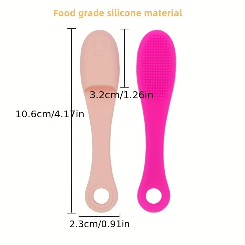 Pet silicone finger Toothbrush Cat Dog toothbrush toothbrush tooth stain removal tartar Brush black chin cat Grooming products