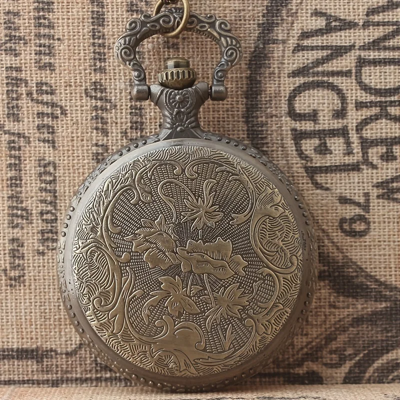 ساعة معلقة مثلثة عتيقة، ساعة جيب كوارتز كبيرة، ساعة جيب كوارتز كلاسيكية من Deathly Hallows #6