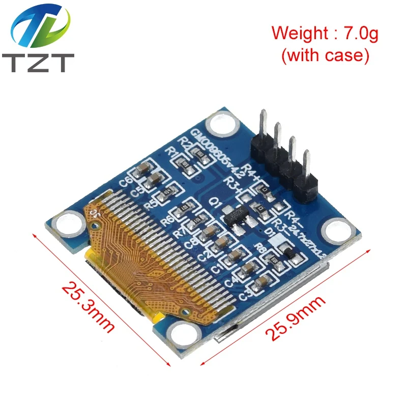 White Blue color 0.96 inch 128X64 OLED Display Module Yellow Blue OLED Display Module  For arduino 0.96 IIC SPI Communicate