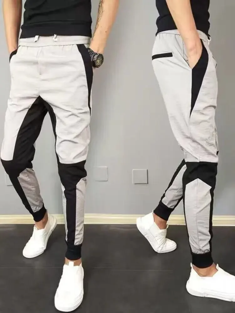 Pantaloni a sedile aperto Jeans da uomo Cuciture affusolate Casual off All-Match Cerniera invisibile a doppia testa Sesso libero fuori campo all'aperto