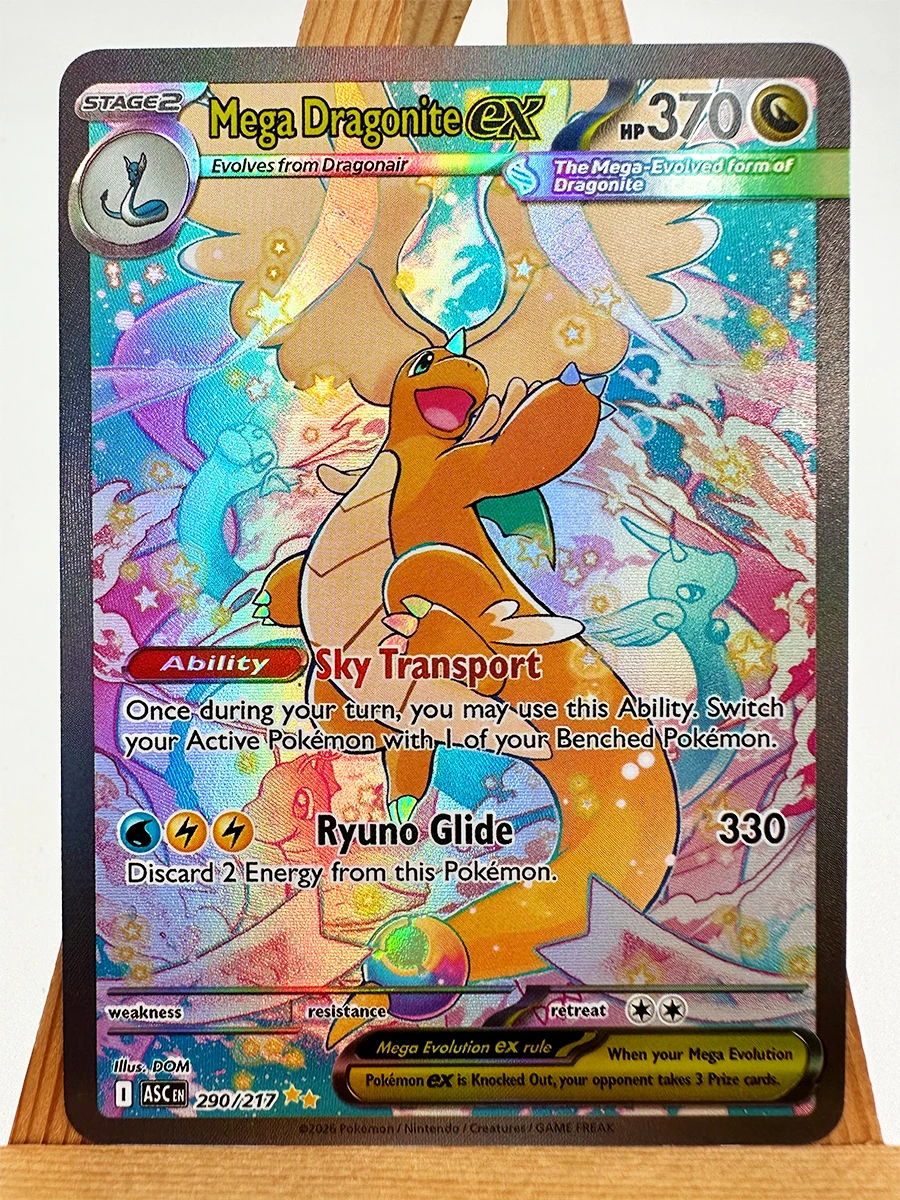 Pokemon PTCG ASC Gengar Dragonite Celebi Spielzeug Hobbies Hobby Sammlerstücke Spielesammlung Anime-Karten