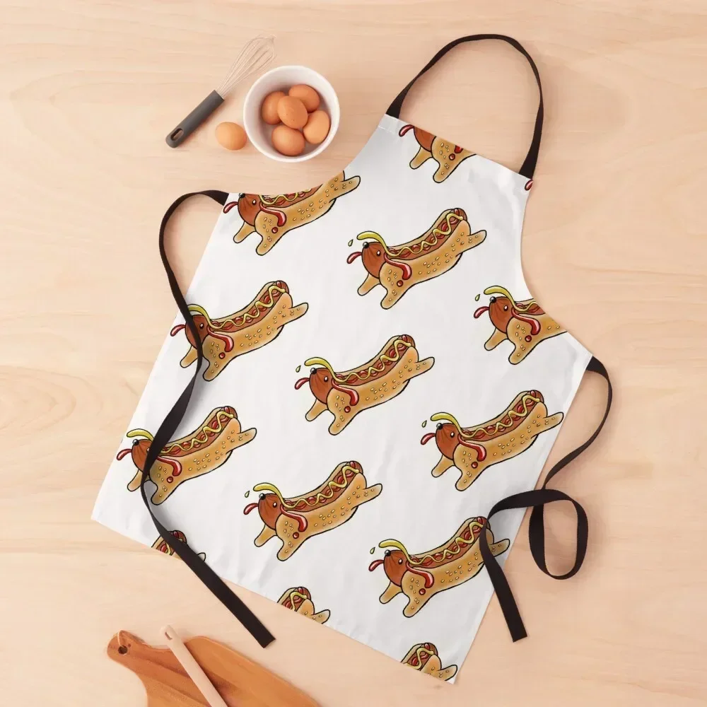 

Hot Dog Dog - Dachshund - Wiener dog - Sausage Apron kitchen item Kitchen Women Customizable Woman kitchen girl Apron